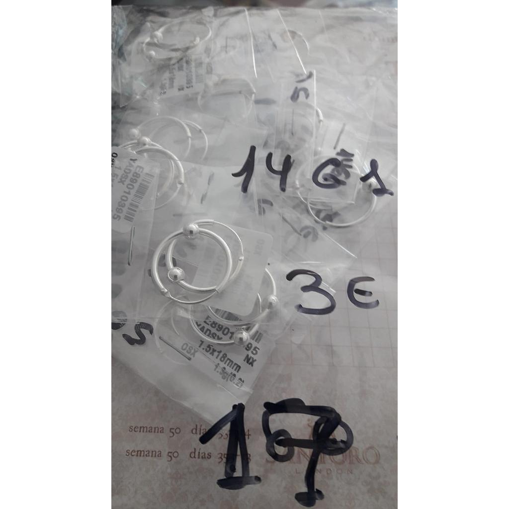 Pend. Plata Lisa Aros 1461