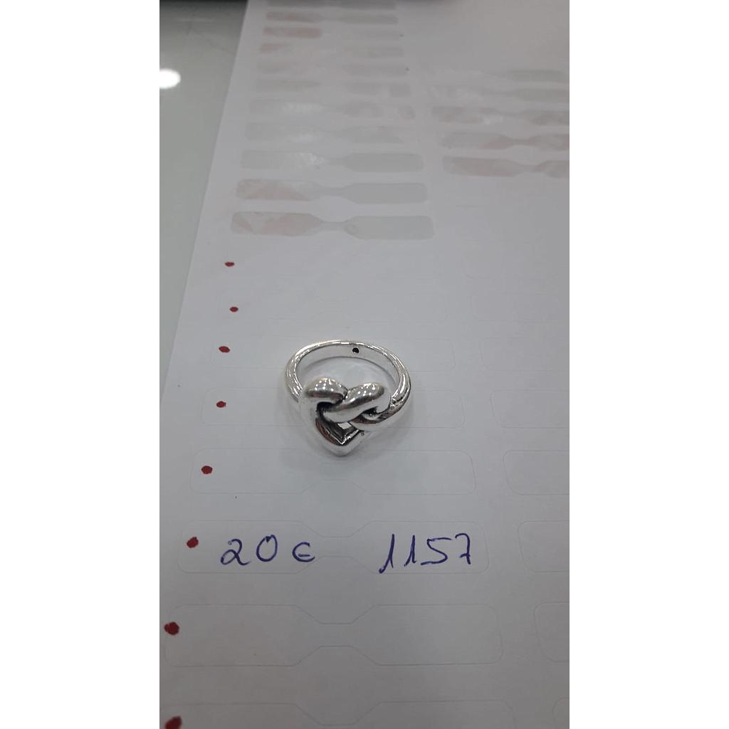 Anillo Plata Electroformin Corazón 1157