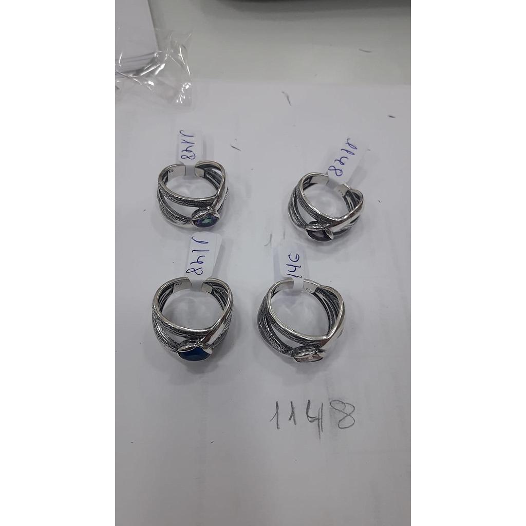 Anillo Pied. Nat. Zafiro, Amatista  1148