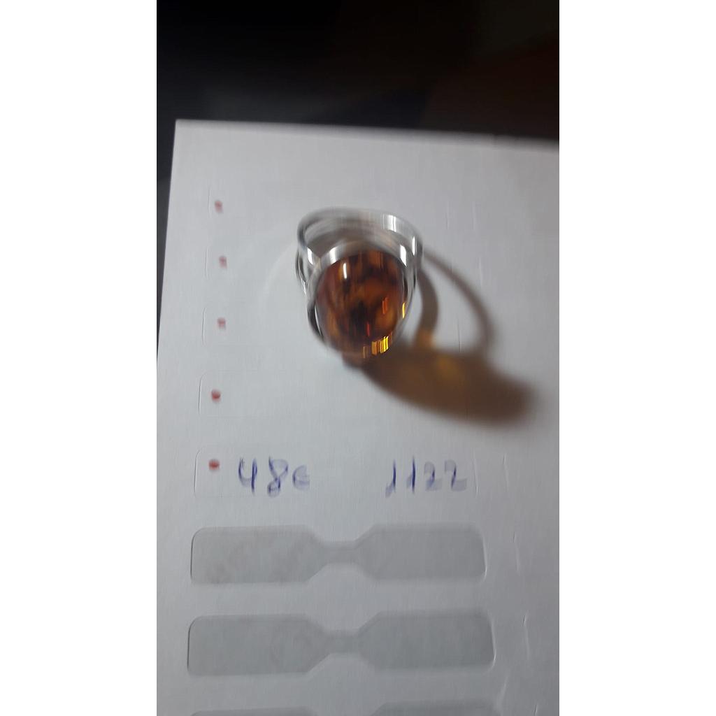 Anillo Pied. Nat. Ámbar  1122
