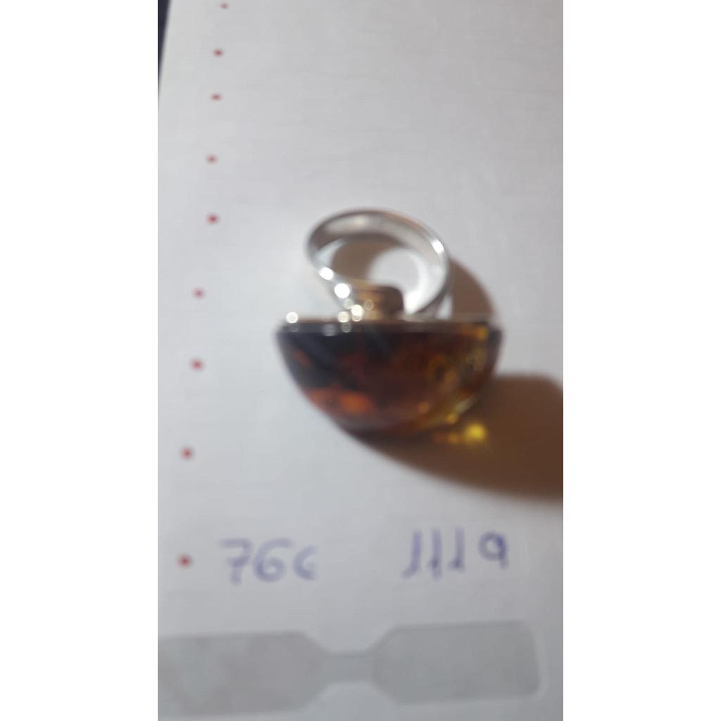 Anillo Pied. Nat. Ámbar  1119