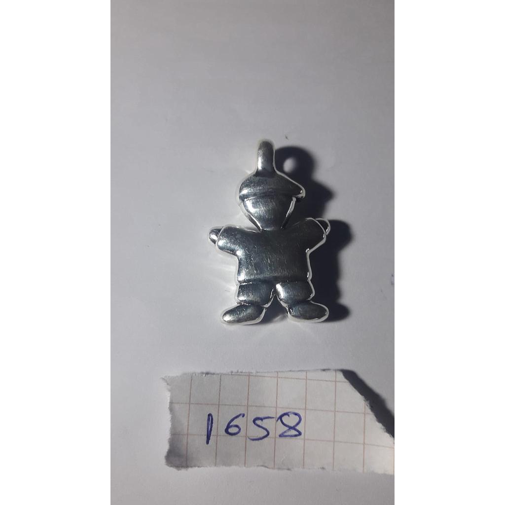 Colgante Plata Electrof. Niño Gorra 1658