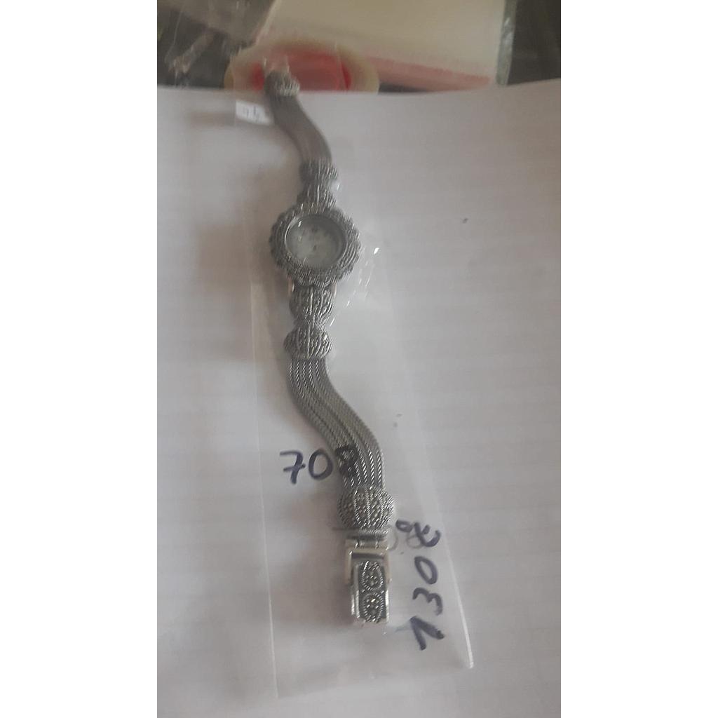Reloj Plata Marquesita Cadena Multihilos 708