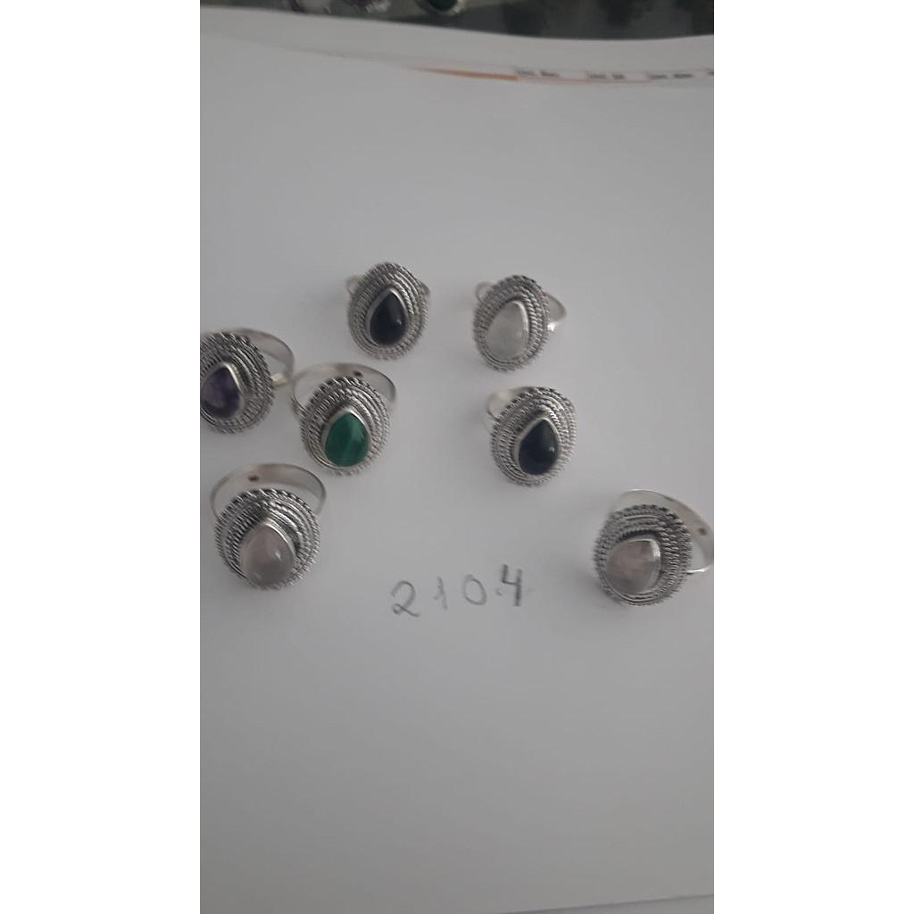 Anillo Pied. Nat. Luna, Jade, Onix 2104