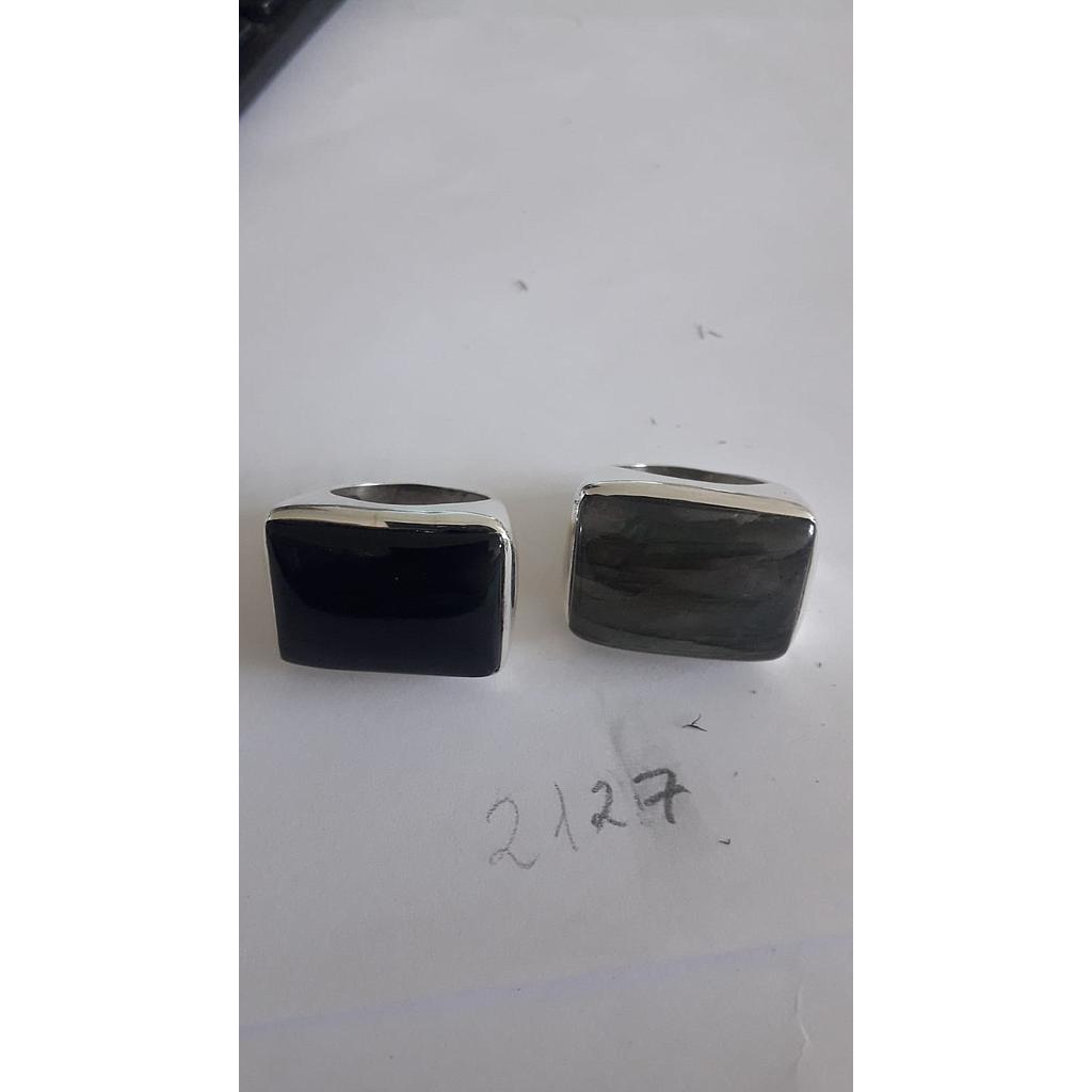 Anillo Pied. Nat. Onix, Labradorita  2127