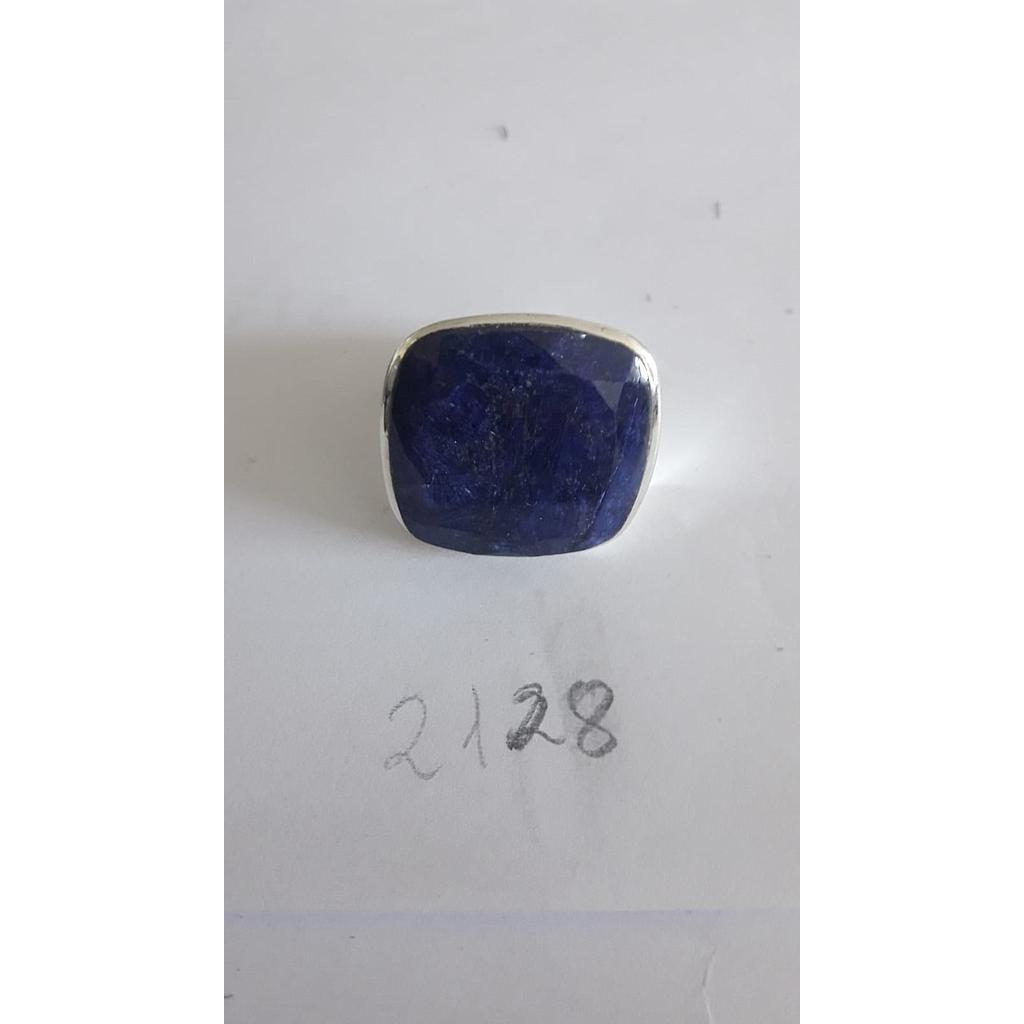 Anillo Pied. Nat. Lapizlázuli 2128