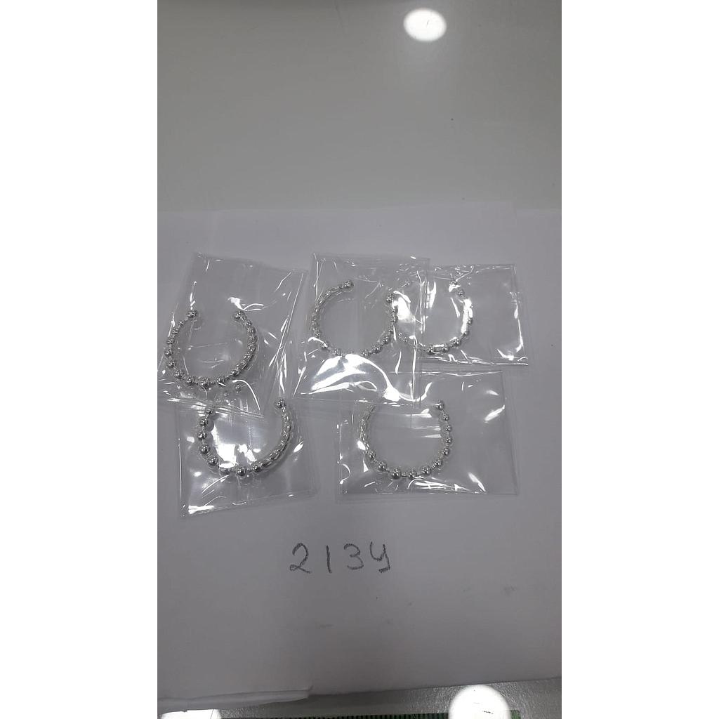 Anillo Plata Bolas Abierto 2134