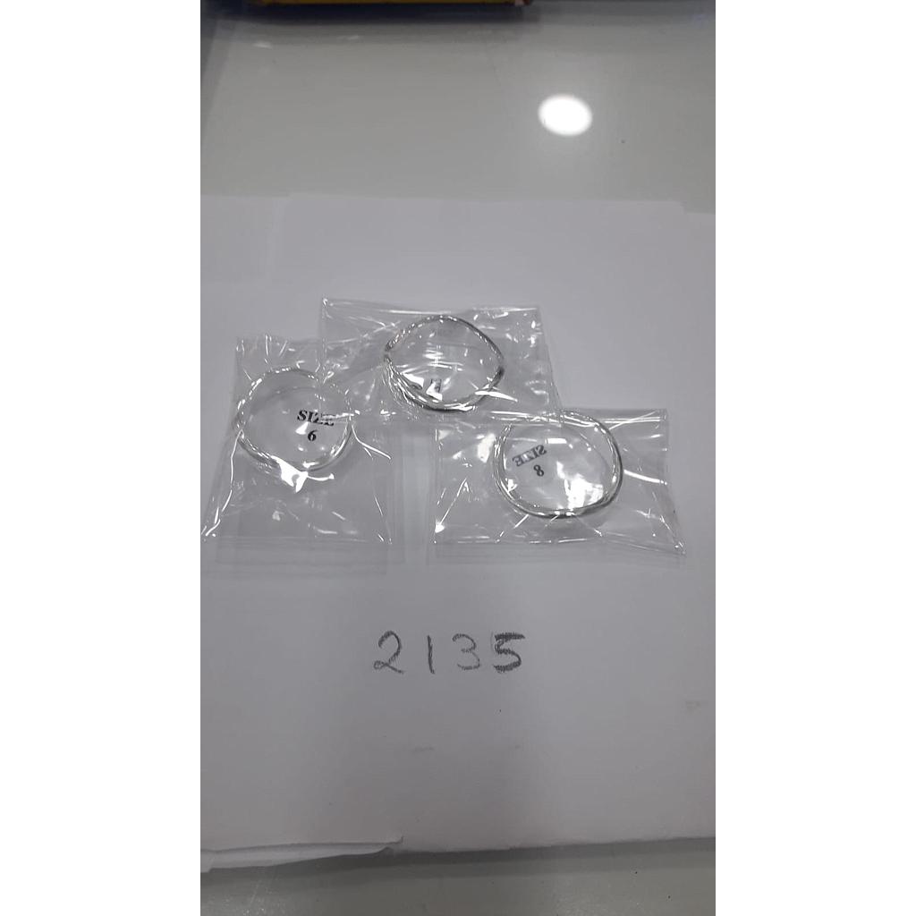 Anillo Plata Ondas  2135