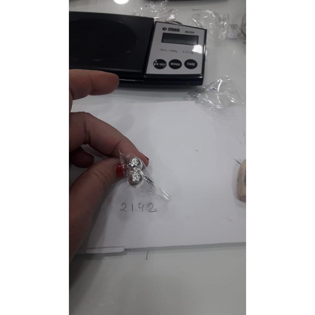 Anillo Plata Dos Bolas  2142
