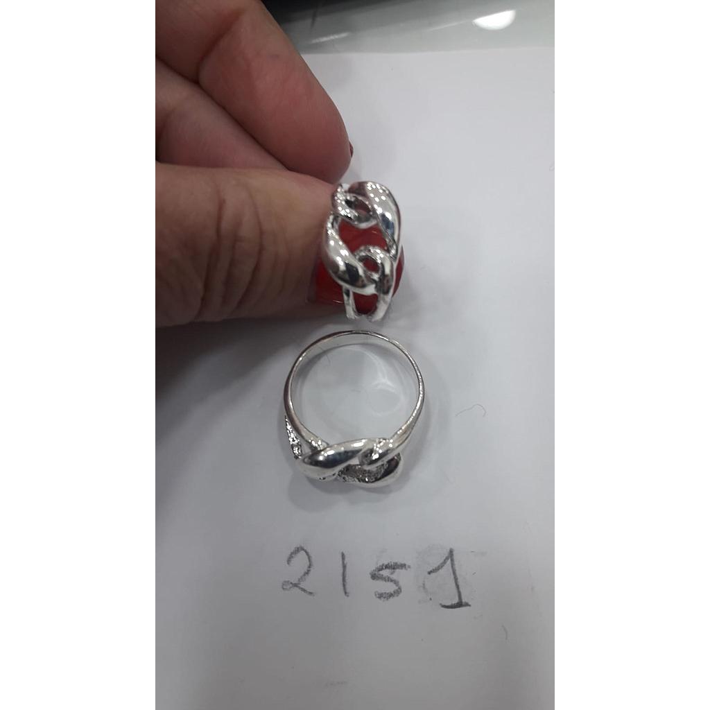 Anillo Plata Piezas Entrelazadas  2151