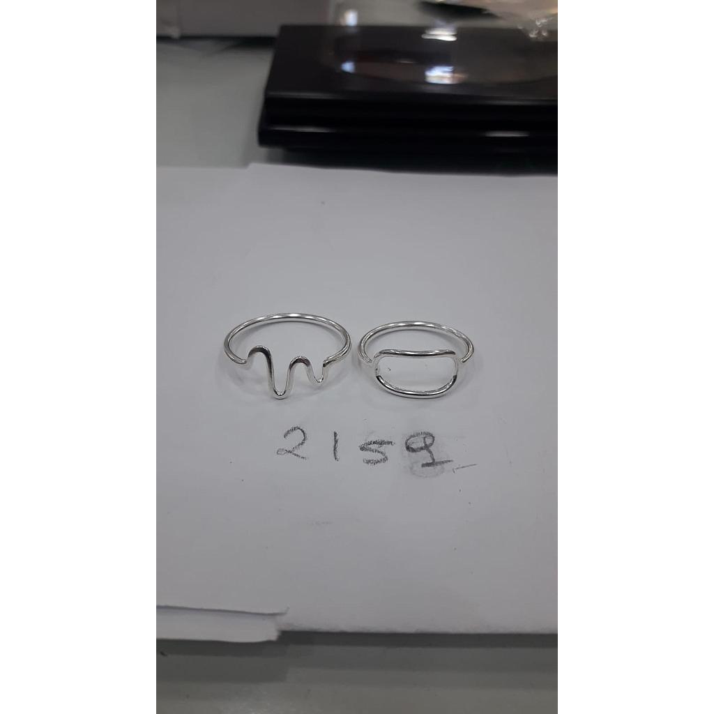 Anillo Plata Cardio, Rectangulo Hueco 2159