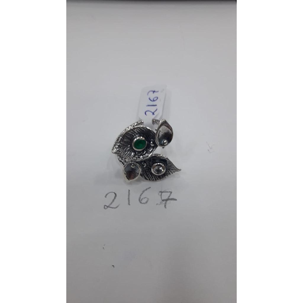 Anillo Pied. Nat. Hojas Esmeralda  2167