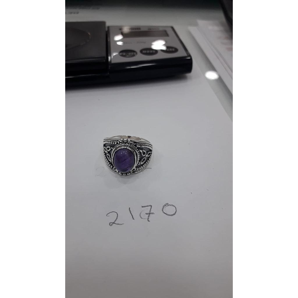 Anillo Pied. Nat. Amatista  2170