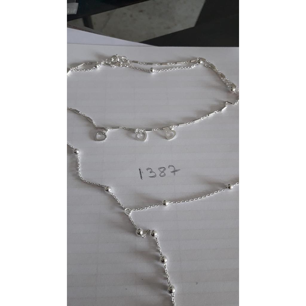 Garg. Plata Doble, 3  Corazones, Corbata Bolas 1387