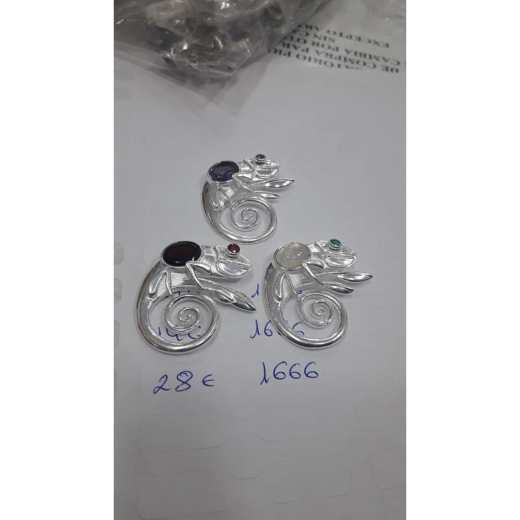 Colgante Plata Camaleón Pequeńo 1666