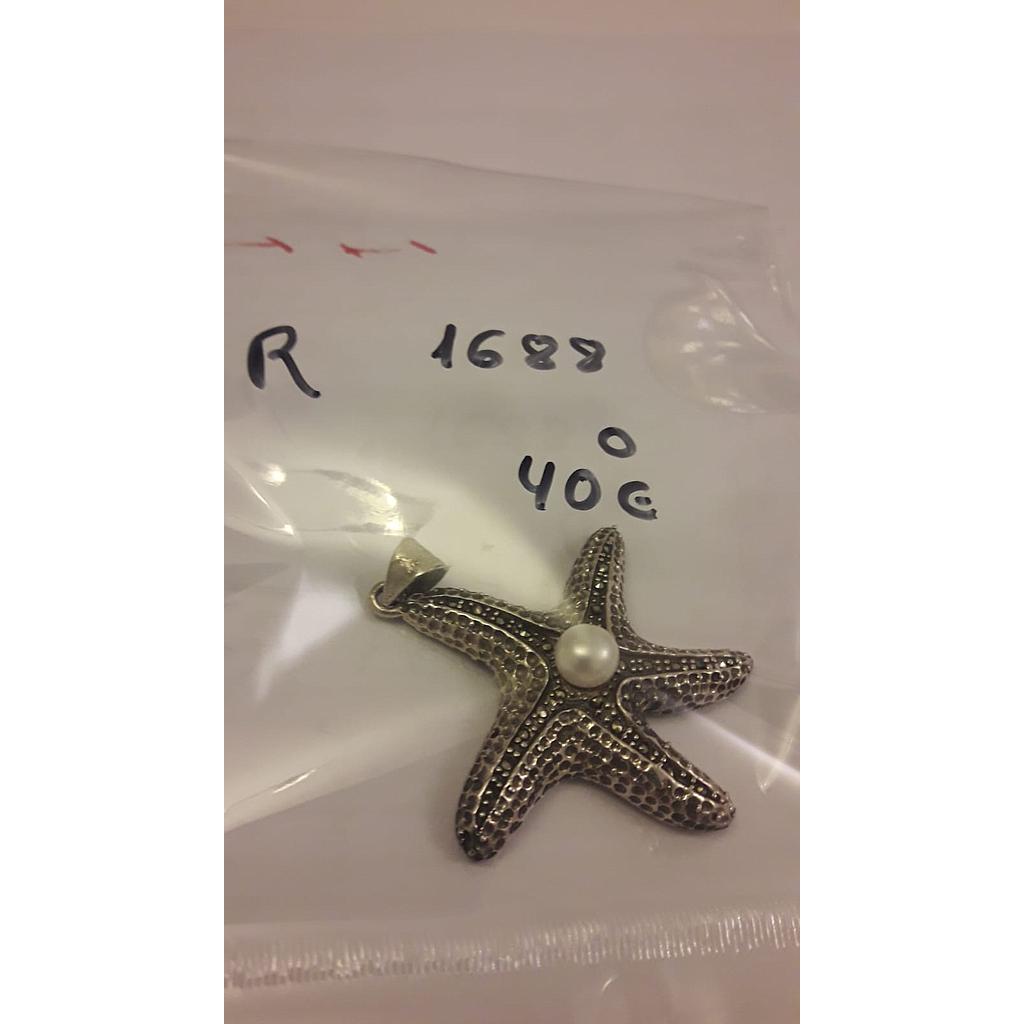 Colgante Pied. Estrella Mar, Perla 1688