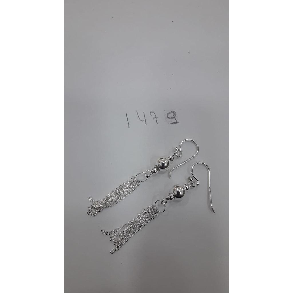 Pend. Plata Lisa Flecos Bola 1479