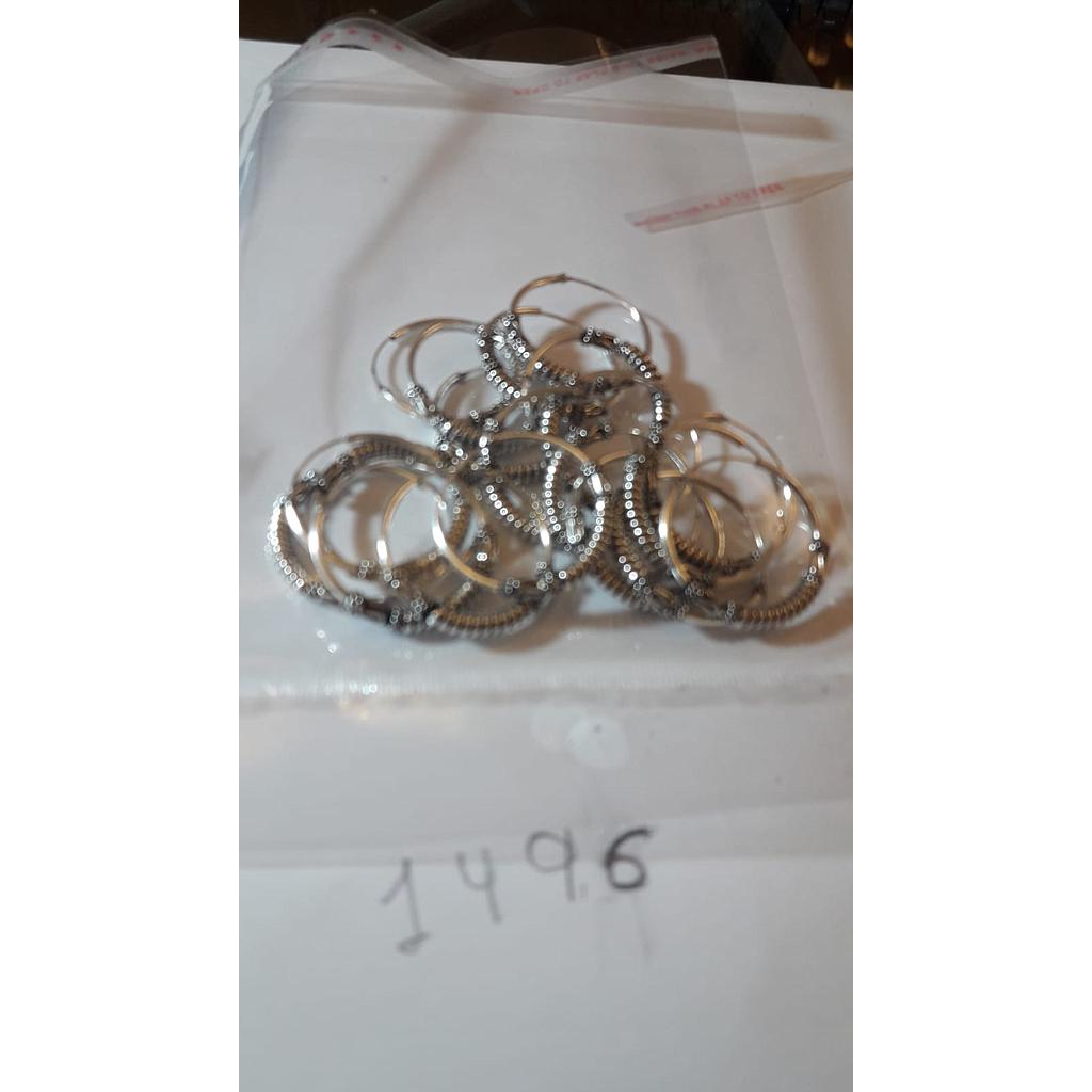 Pend. Plata Lisa  Aro Mediano Bali 1496