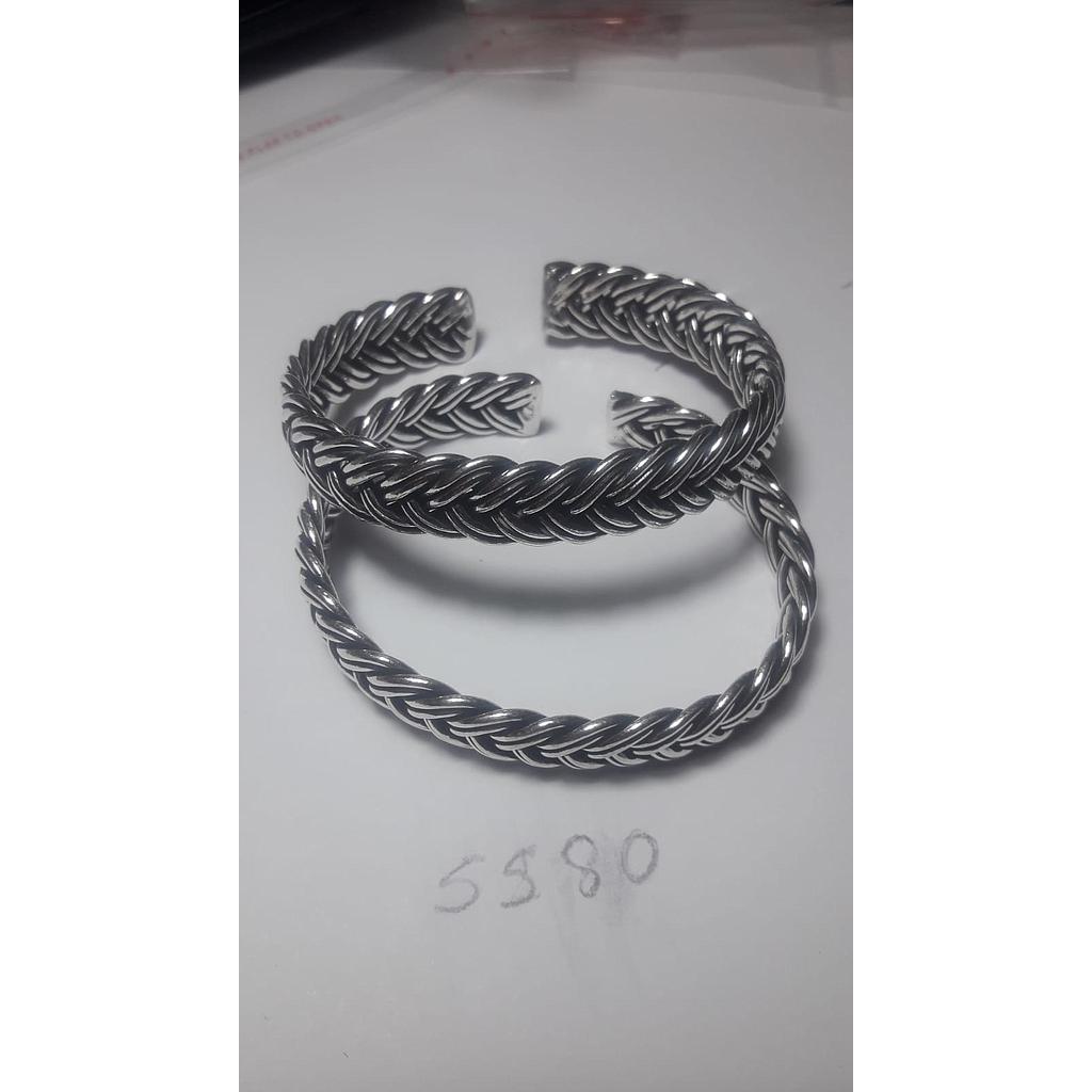 Puls. Plata Rígida Trenza Ancha  5580