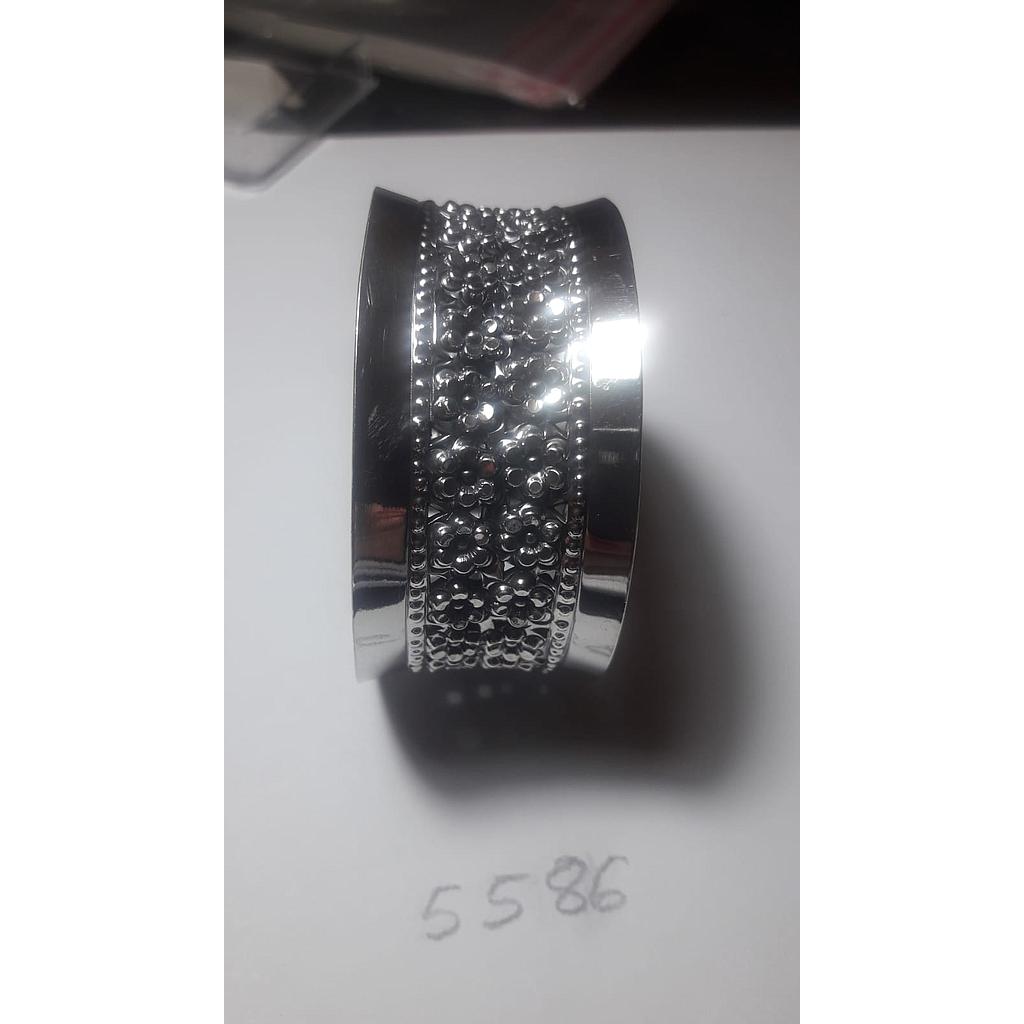 Puls. Plata Rígida Ancha Flores 5586