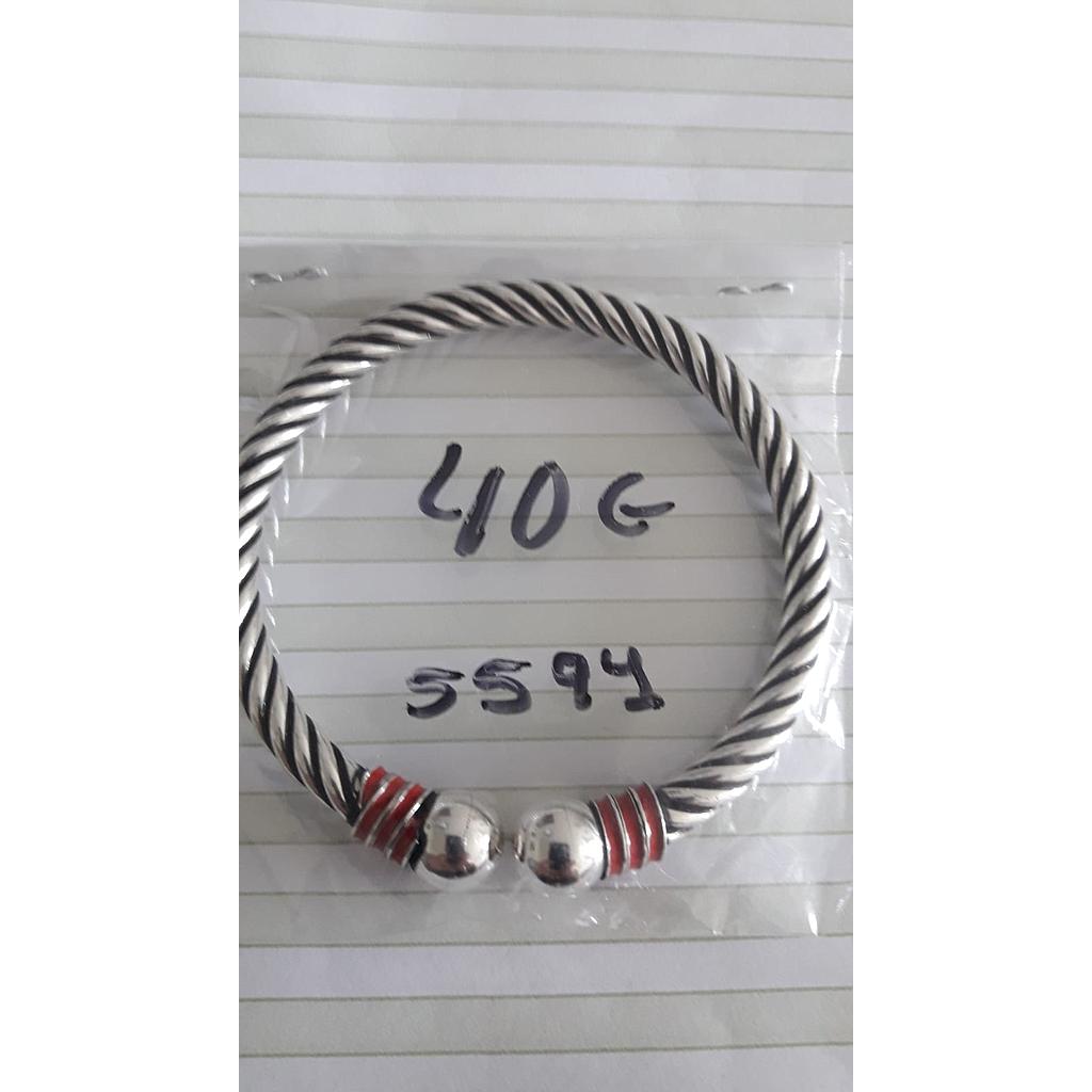 Puls. Plata Rígida Bolas Esmalte Rojo Extrem. 5594