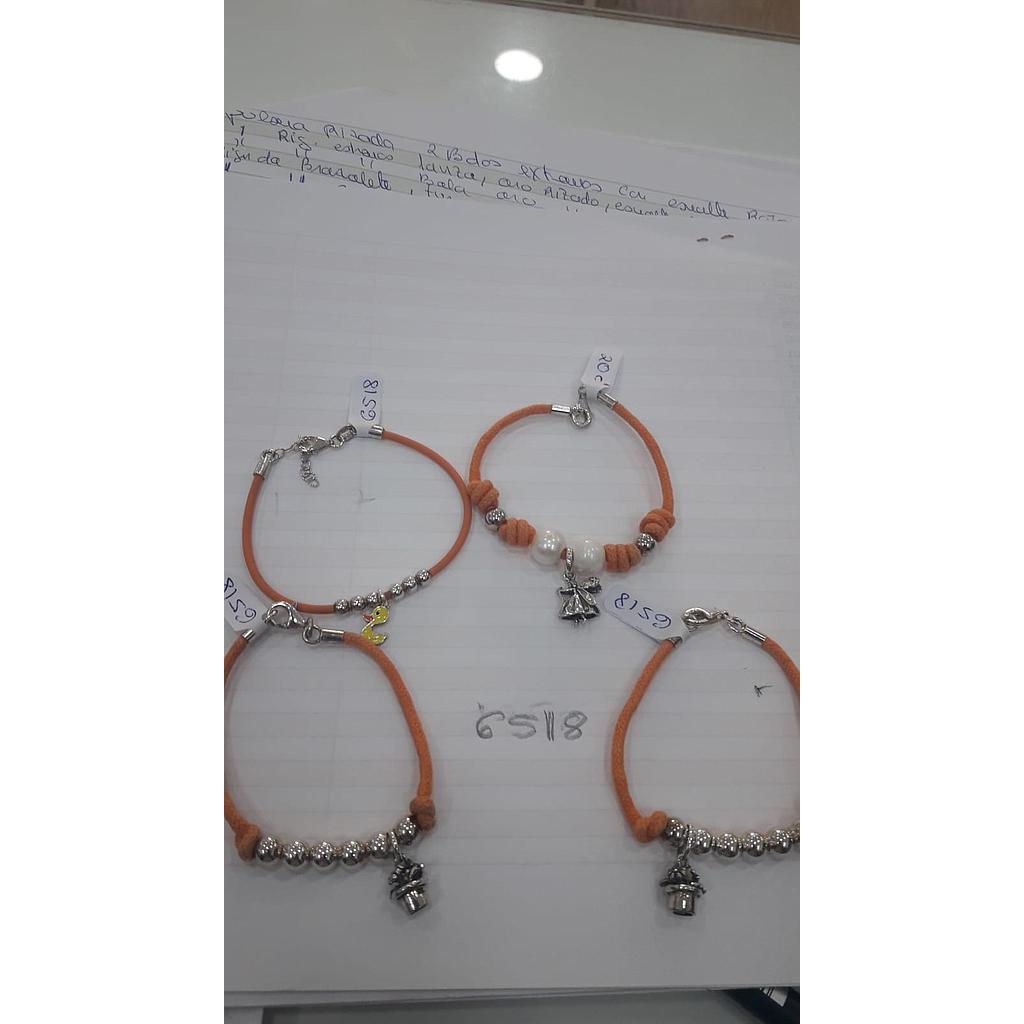 Puls. Plata Nińo Cuero Naranja 6518