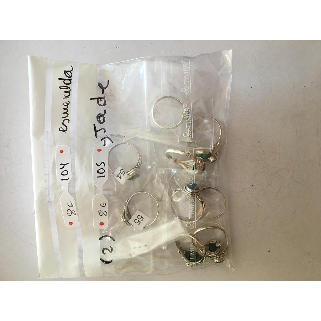 Anillo Pied. Nat. Jade 105