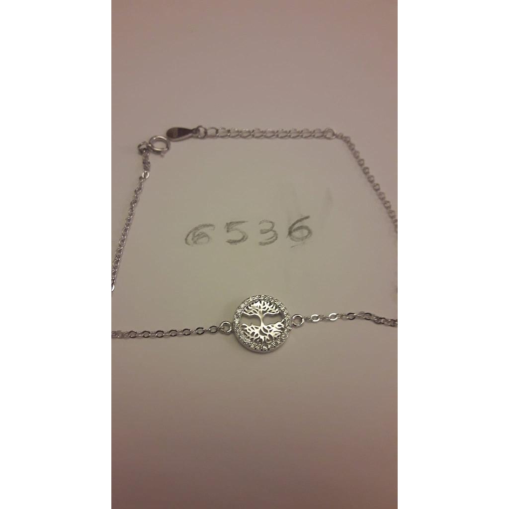 Puls. Plata Rod. Zirconita, Mini Árbol Vida  6536