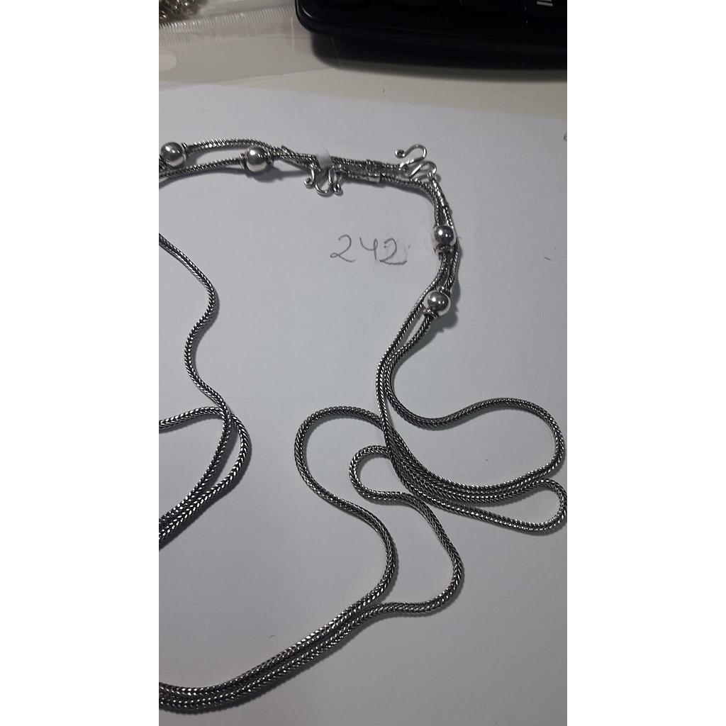 Cadena Plata Oxido 50 cm. 242