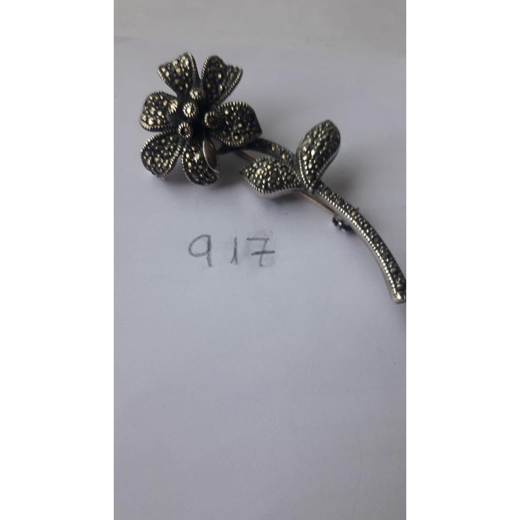 Broche Plata Marquesita Flor  917