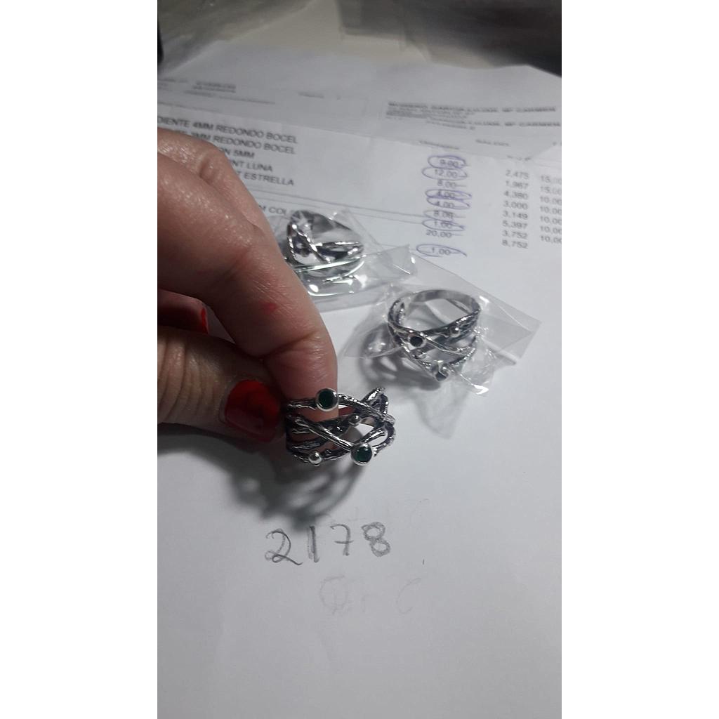 Anillo  Rod. Esmeralda, Zafiro, Rubí  2178