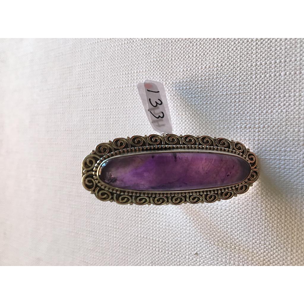 Anillo Pied. Nat. Grande Amatista 133