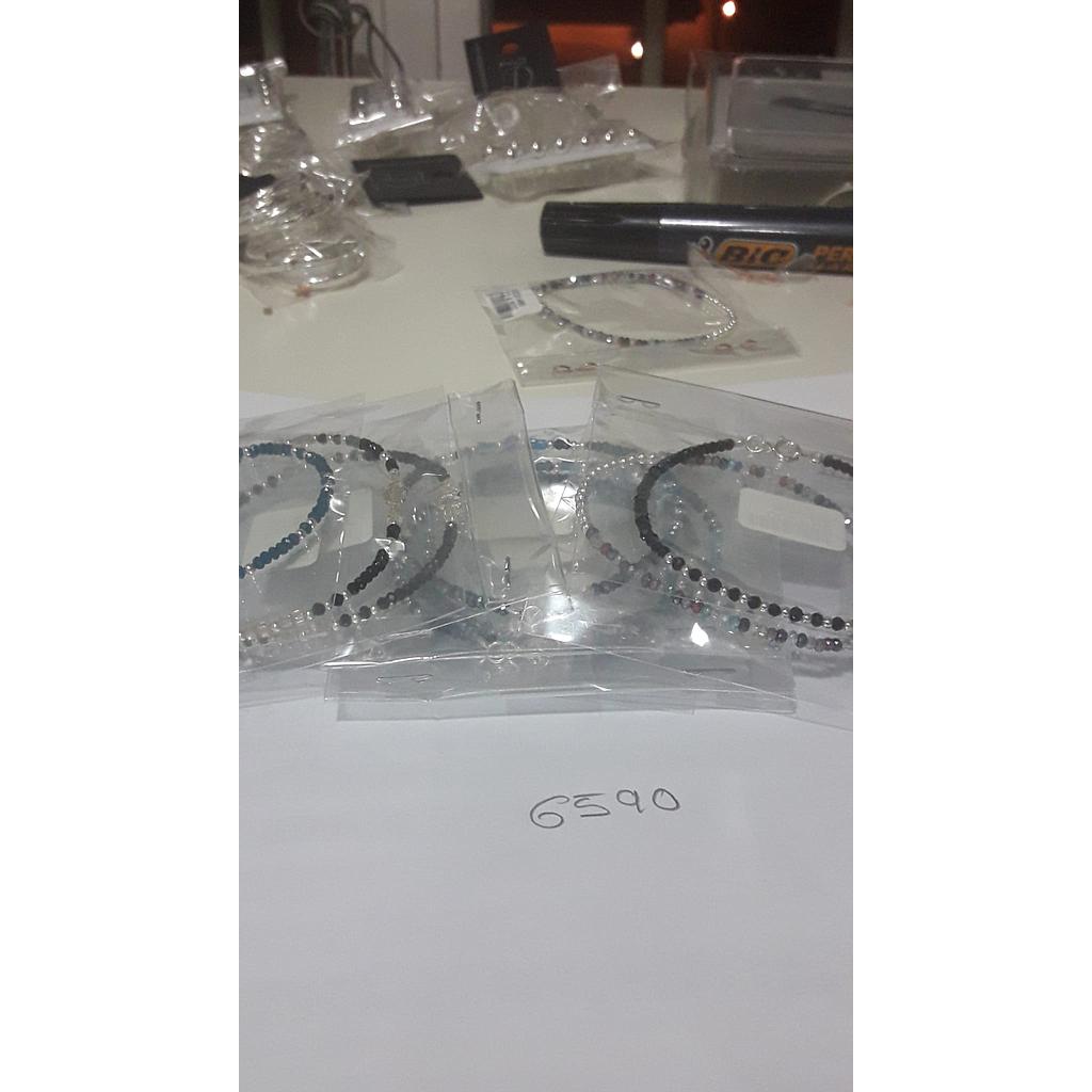 Puls. Plata Cristales Colores 6590