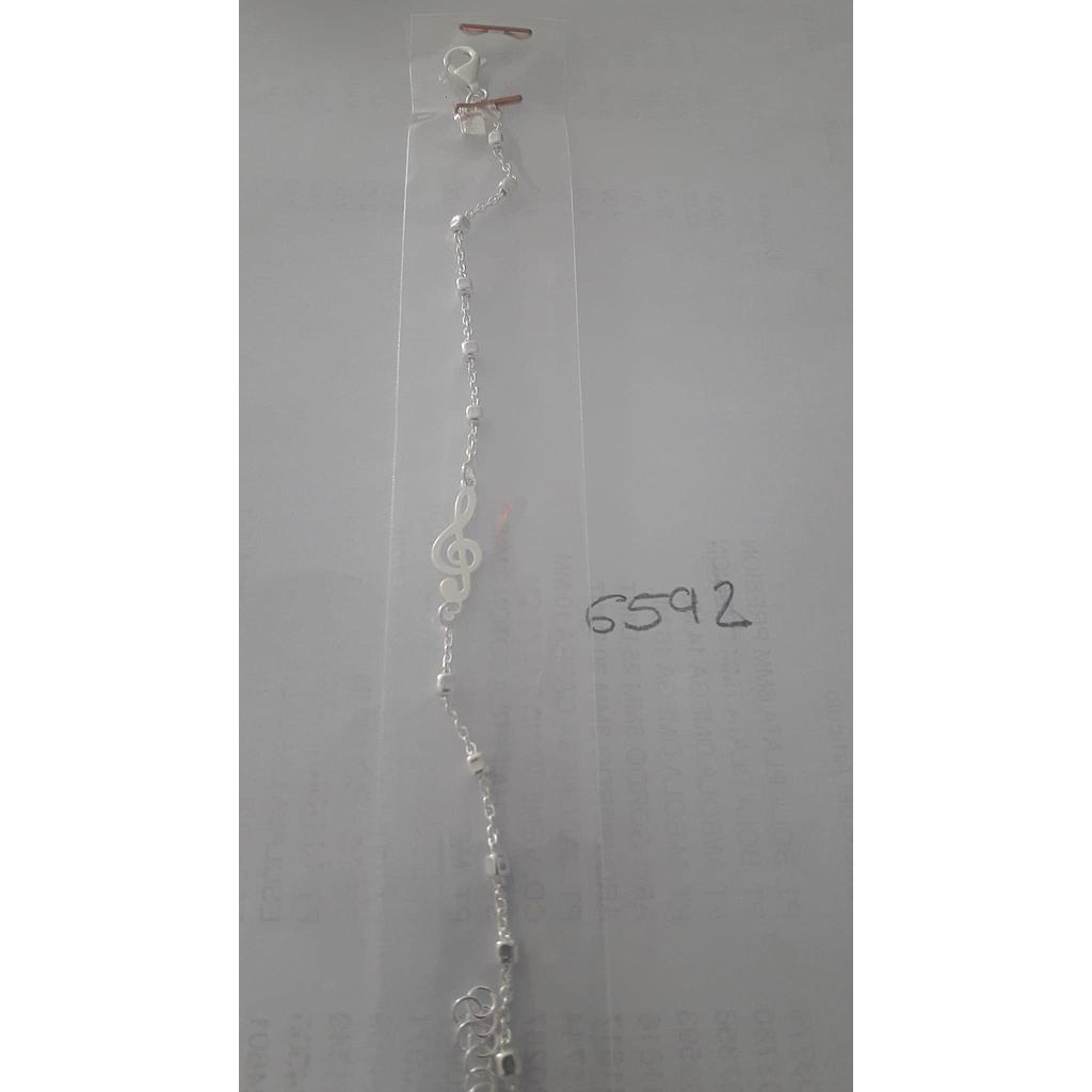 Puls. Plata Bolitas Clave Sol  6592