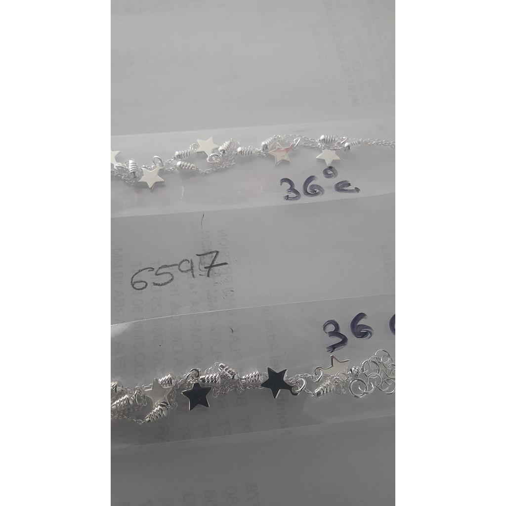 Puls. Plata Bolitas + Estrellas  6597