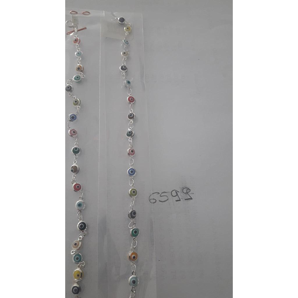 Puls. Plata Mini ojos Turcos  6599
