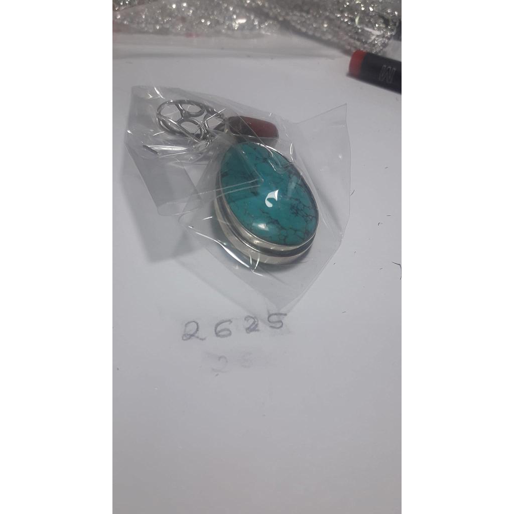 Colgante Piedra Turq. Coral 2625