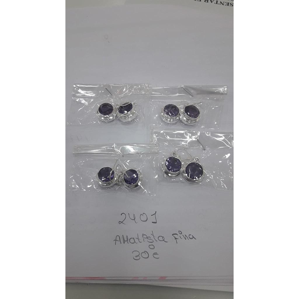 Pend. Piedra Amatista Fina 2401