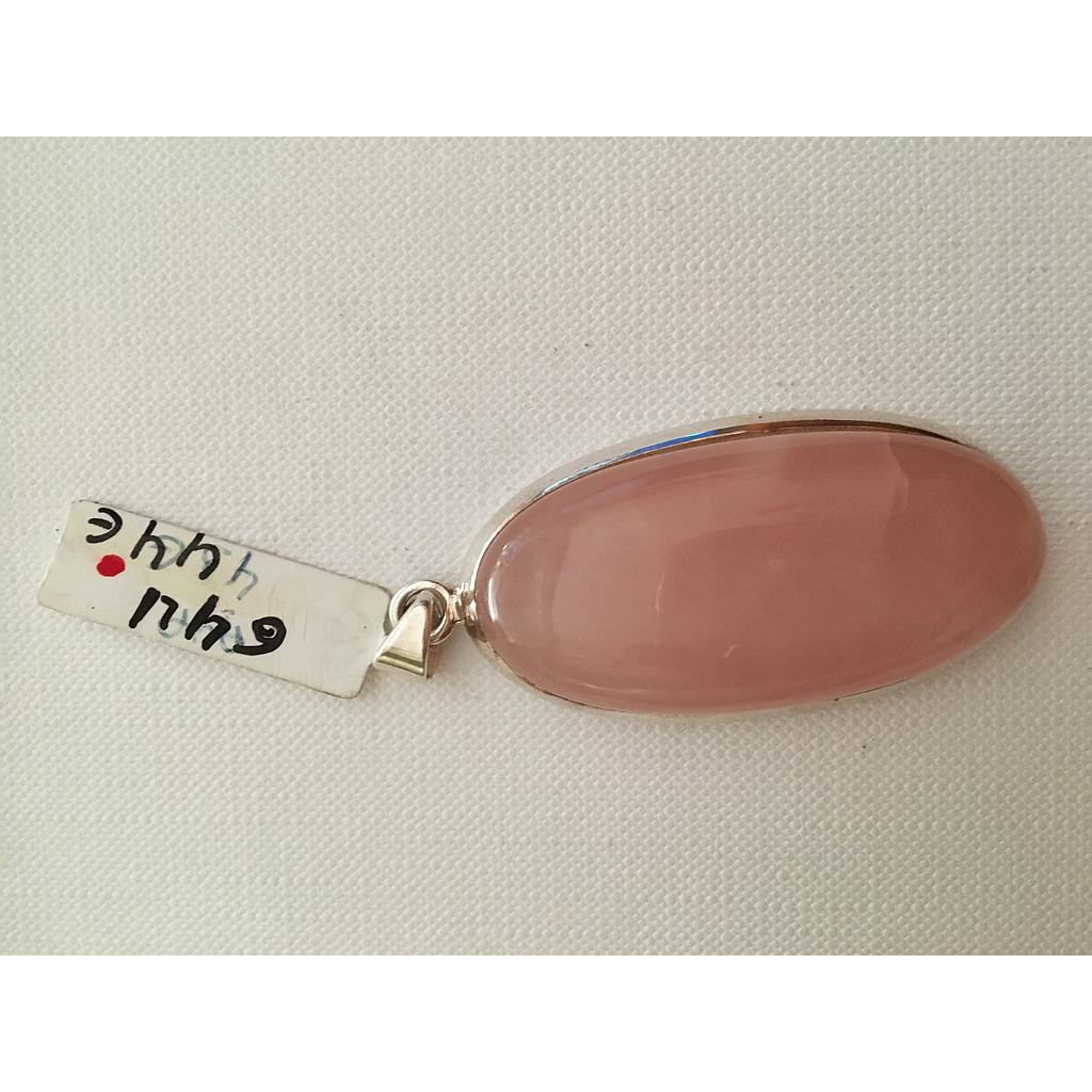 Colgante Pied.  Cuarzo Rosa 644