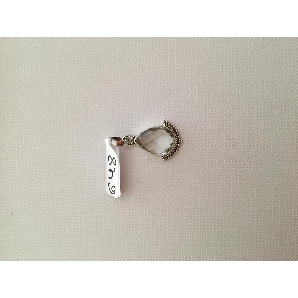 Colgante Pied. Cuarzo Blanco 648