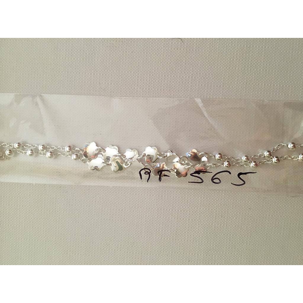 Puls. Plata Bolitas 6 Flores 565