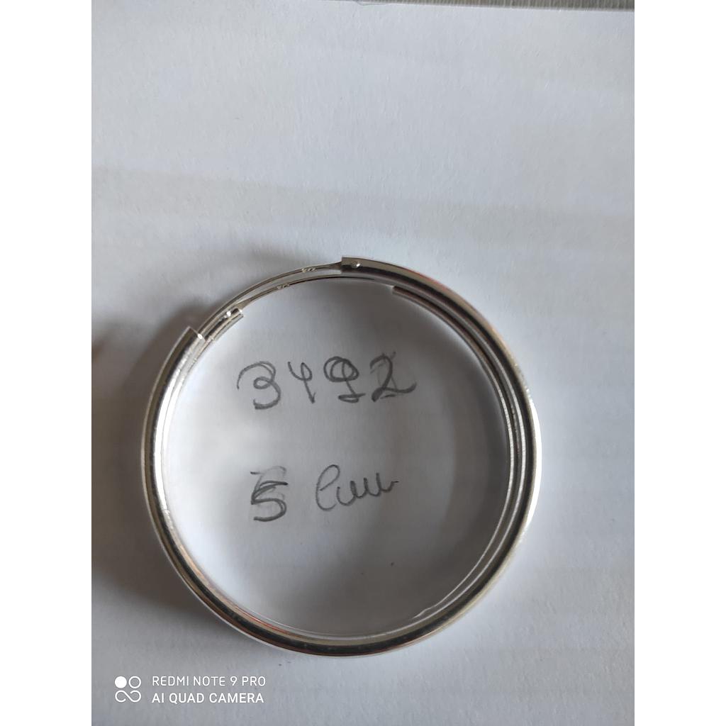 Pend. Plata Aro Grueso 5 mm  3492