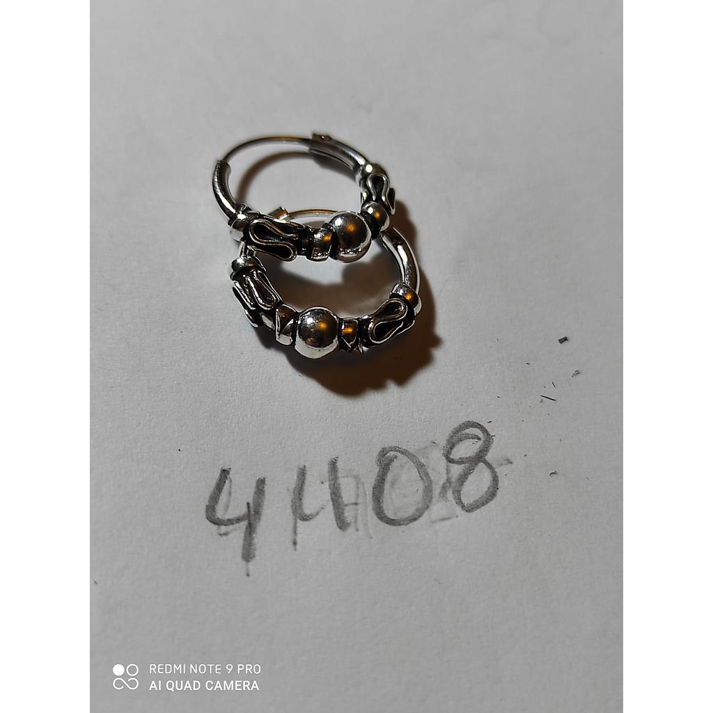 Pend. Plata  Aro Mini Óxido XXS 4408