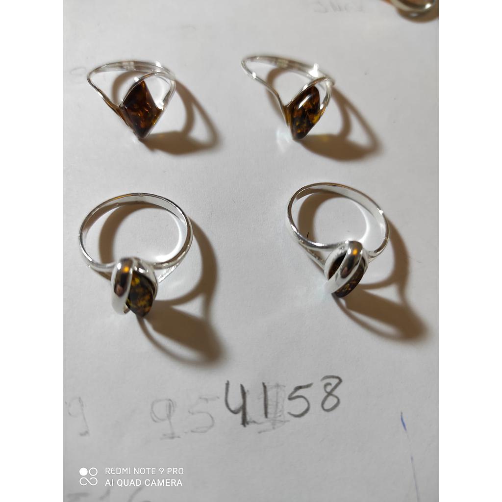 Anillo Plata Ámbar  4158