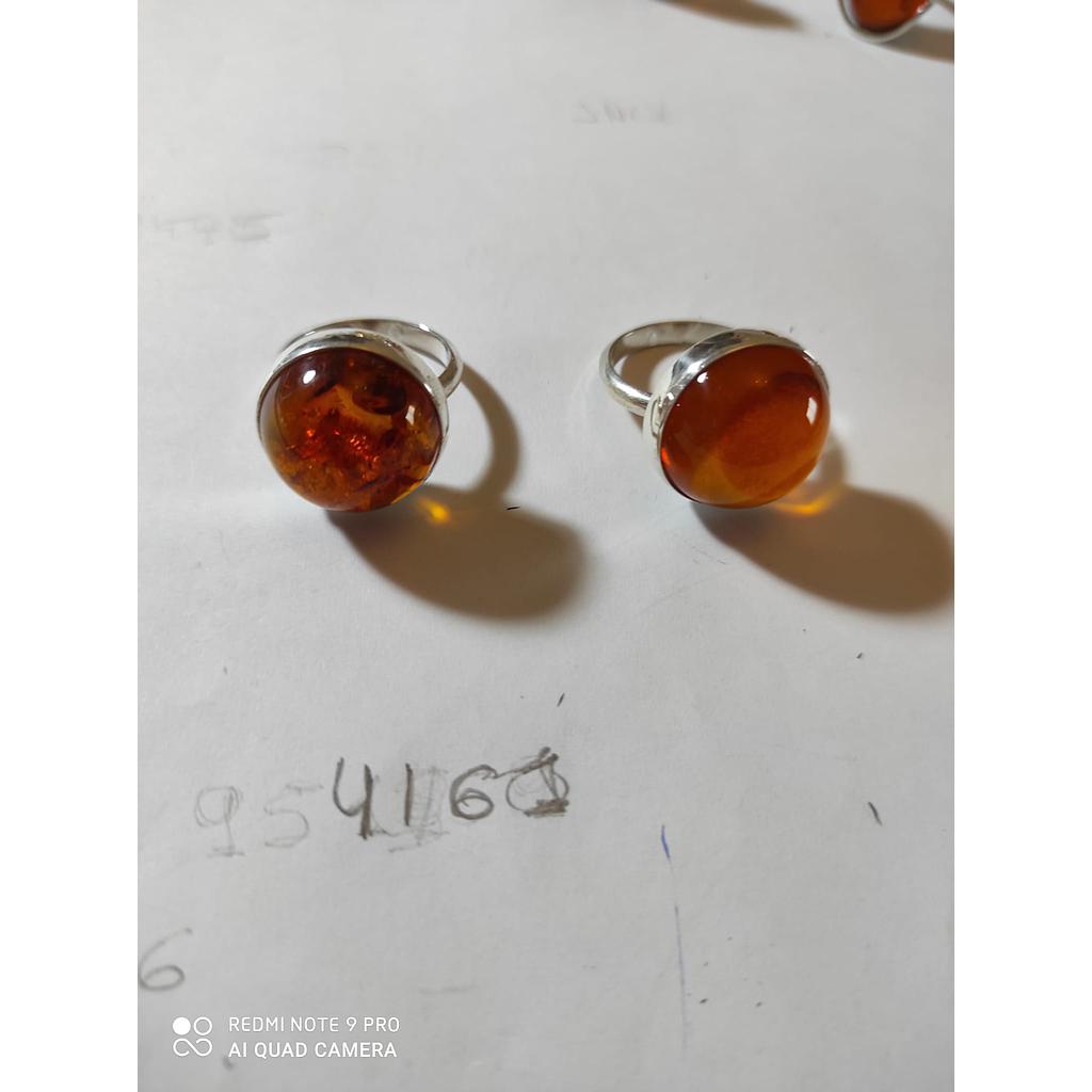 Anillo Plata Ámbar  4161