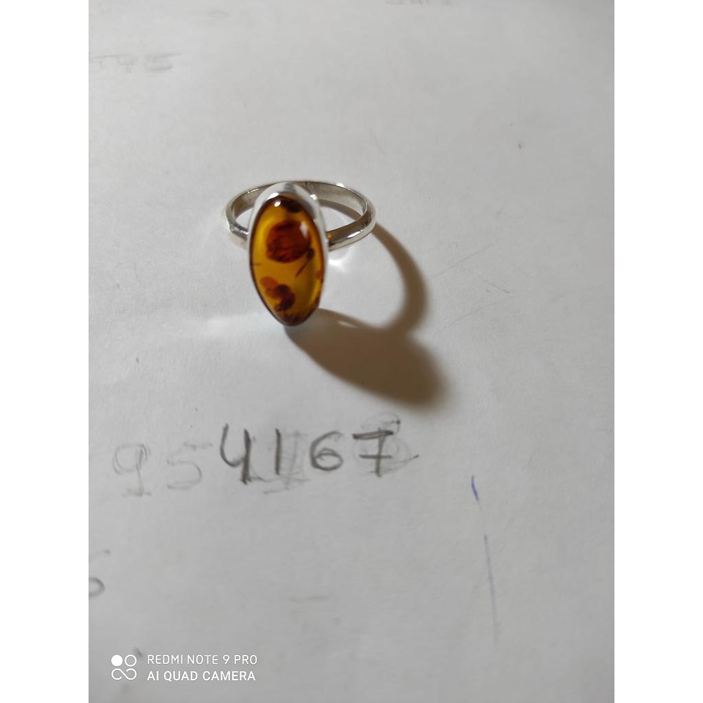 Anillo Plata Ámbar  4167