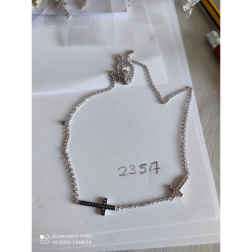 Garg. Plata Doble Dos Cruces 2357