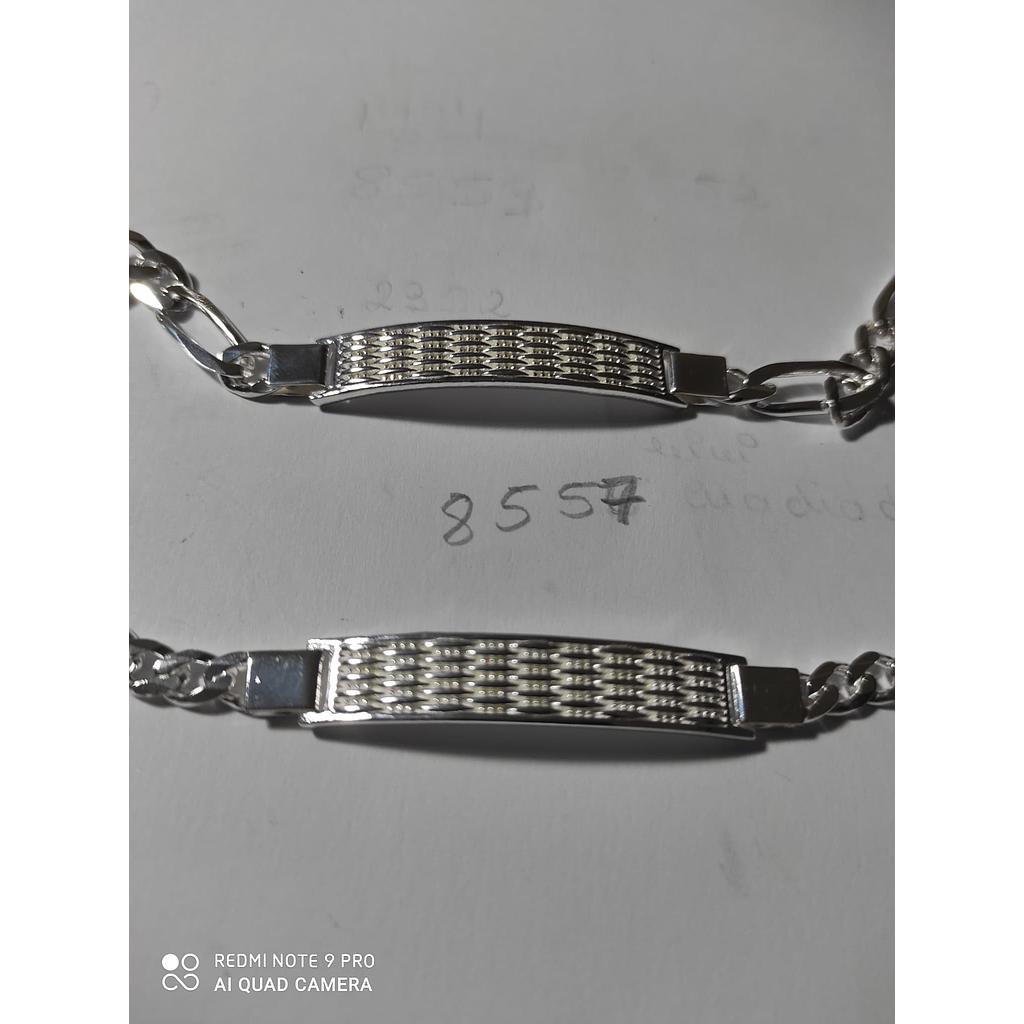Puls. Plata Esclava Labrada Caballero 8557