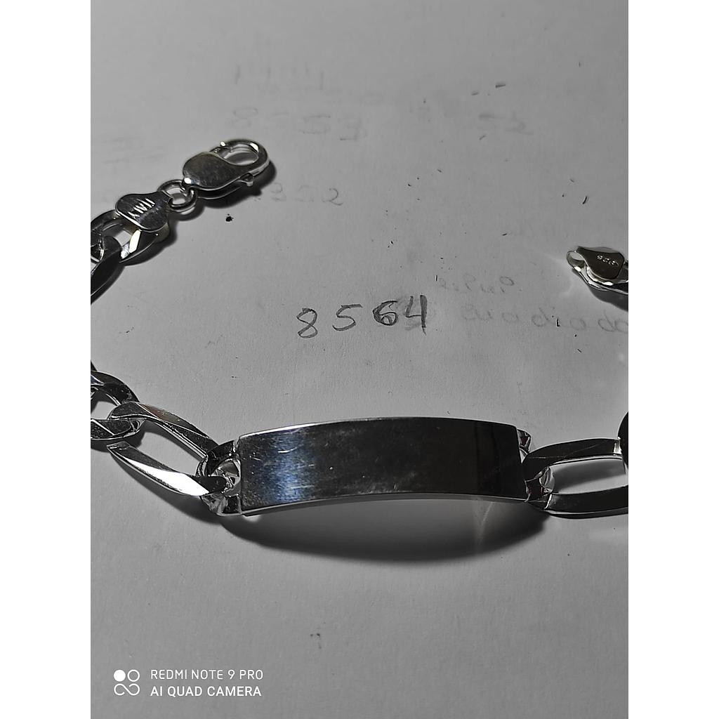 Puls. Plata Esclava Gruesa Caballero 8564