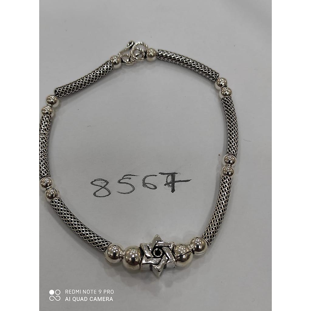 Puls. Plata Dos Bolas + Estrellas Semi Rígidas 8567